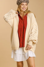 Load image into Gallery viewer, Umgee Pom Pom Cardigan Sweater in Ivory Cardigan Umgee   

