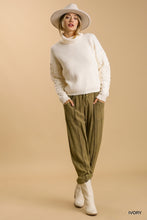 Load image into Gallery viewer, Umgee Turtle Neck Long Sleeve Pullover Sweater in Ivory Sweaters Umgee   
