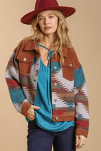 Load image into Gallery viewer, Umgee Vintage Pattern Jacket in Rust Coats &amp; Jackets Umgee   
