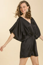 Load image into Gallery viewer, Umgee Satin Romper in Black Romper Umgee   
