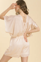 Load image into Gallery viewer, Umgee Satin Romper in Champagne-FINAL SALE Romper Umgee   
