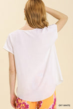 Load image into Gallery viewer, Umgee V-Neck Front Twist Top in Off White Top Umgee   
