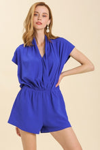 Load image into Gallery viewer, Umgee Front Overlap Romper in Cobalt Blue FINAL SALE Romper Umgee   
