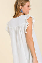 Load image into Gallery viewer, Umgee Embroidered Detail Dress in Off White Dress Umgee   
