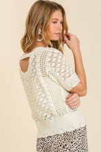 Load image into Gallery viewer, Umgee Short Crochet Top in Off White Top Umgee   

