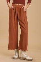 Load image into Gallery viewer, Umgee Wide Leg Linen Pants in Brick Bottoms Umgee   
