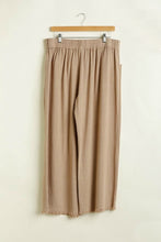 Load image into Gallery viewer, Umgee Wide Leg Linen Pants in Latte Bottoms Umgee   
