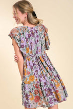Load image into Gallery viewer, Umgee Floral Dress in Lavender Mix ON ORDER Dress Umgee   
