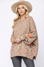 Load image into Gallery viewer, GiGio Multicolor Sweater in Pink and Mint Mix Sweaters Gigio   

