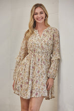 Load image into Gallery viewer, GiGio Sand Floral Printed Dress Dress Gigio   
