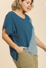 Load image into Gallery viewer, Umgee Dip Dye Top in Peacock Shirts &amp; Tops Umgee   
