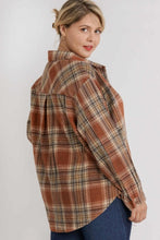 Load image into Gallery viewer, Umgee Plaid Shacket in Brown  Umgee   
