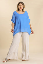 Load image into Gallery viewer, Umgee Sheer Dolman Top in Azure Shirts &amp; Tops Umgee   
