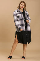 Umgee Gauze Midi Dress with Pocket Details and Frayed Trim in Black FINAL SALE Dress Umgee   