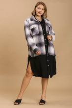 Load image into Gallery viewer, Umgee Gauze Midi Dress with Pocket Details and Frayed Trim in Black FINAL SALE Dress Umgee   
